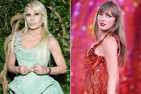 elle taylor versace|Taylor Swift turns Donatella Versace into a football fan .